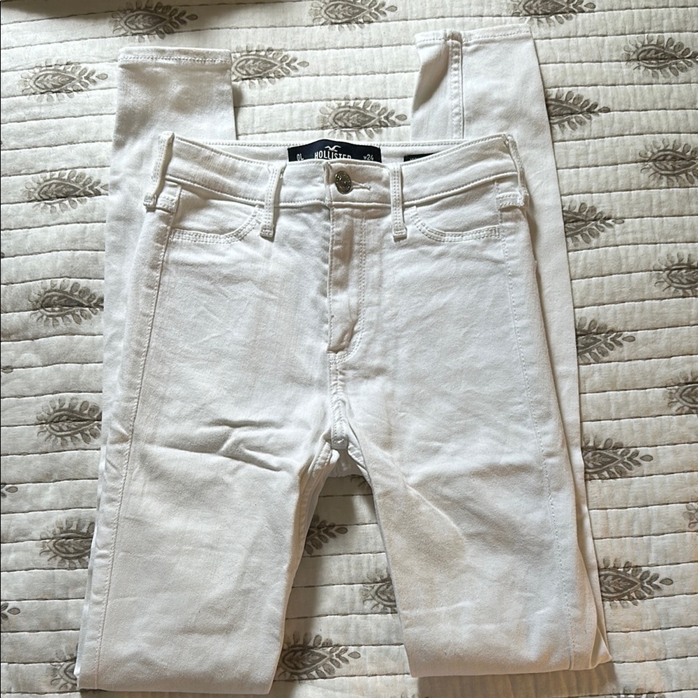 Hollister White High Rise Jean Legging